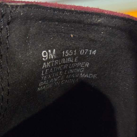 Anne Klein Trumble Boots Womens 9M Burgundy Wedge Ankle Boots Zip Up - Picture 9 of 10